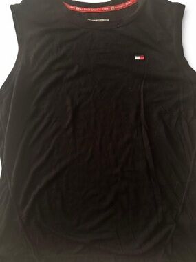 Tommy Hilfiger Black Sleeveless Logo Woman’s Muscle Tank